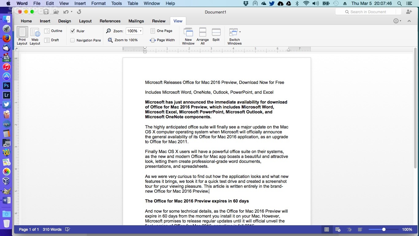 Free word office download for mac os catalina